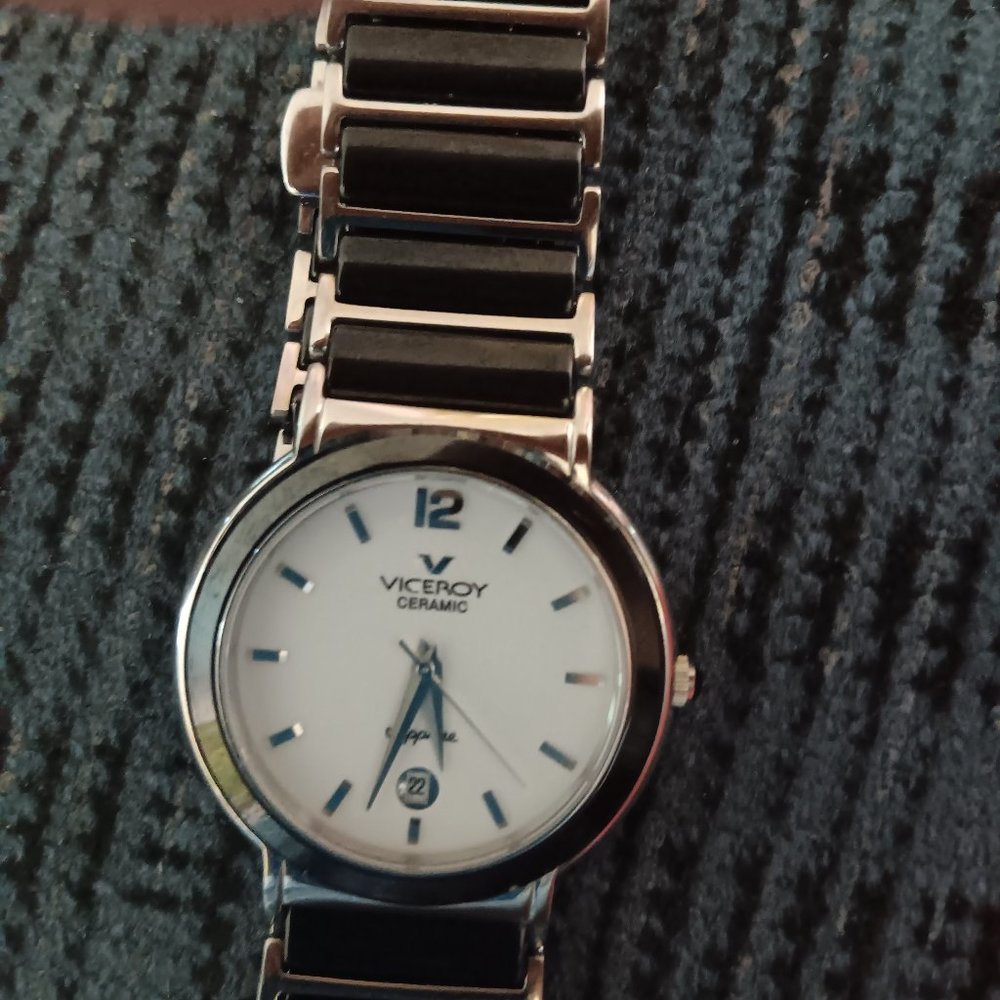 Viceroy ceramic and stainless steel watch